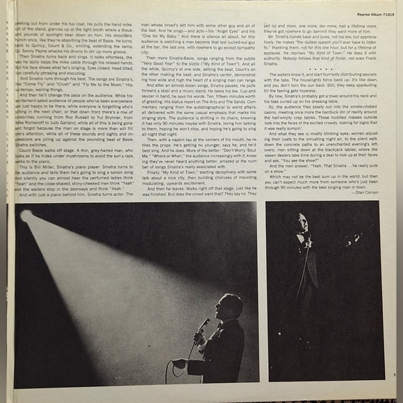 SINATRA AT THE SANDS LP vinyl - Picture 5 of 13